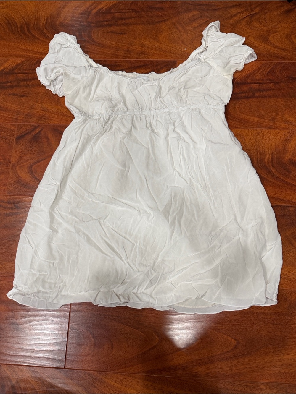 Sunday Best White Ruffled Mini Dress